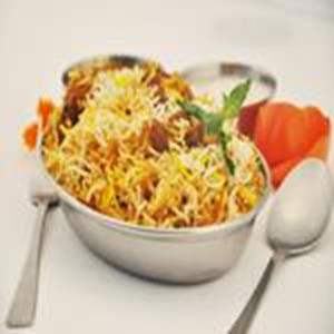 Biryani imagen de plato hindú de restaurante Mr. India en Mallorca