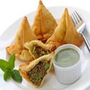 Samosa de Carne, Plato de la Carta del Restaurante Hindú Mr. India en Mallorca